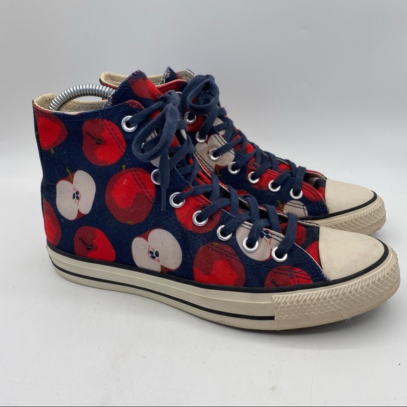 Converse Shoes - Converse Chuck Taylor All Star Women’s Size 9 Apple Print High Top Sneakers (27)
